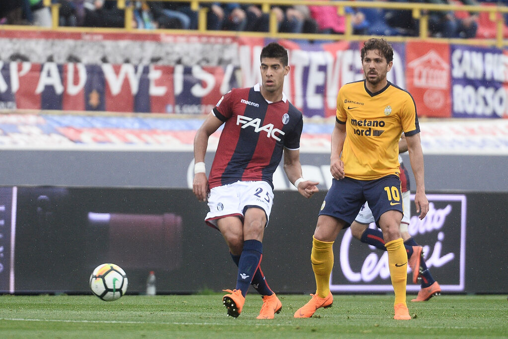 Masina in azione con la maglia del Bologna (Getty)