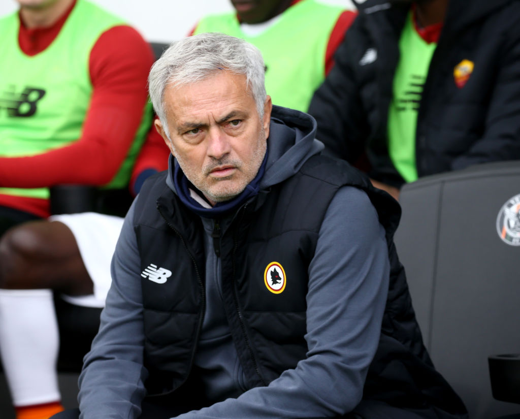 Josè Mourinho durante Venezia-Roma (Getty Images)