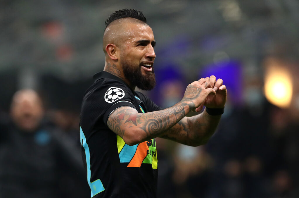 Arturo Vidal, autore del gol del 2-1 (Getty Images)