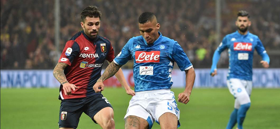 Copertina: Il Napoli la ribalta nel nubifragio: 2-1 al Genoa