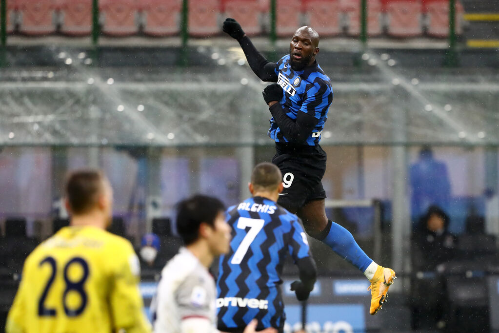 Lukaku esulta dopo il gol dell'1-0 (Getty Images)
