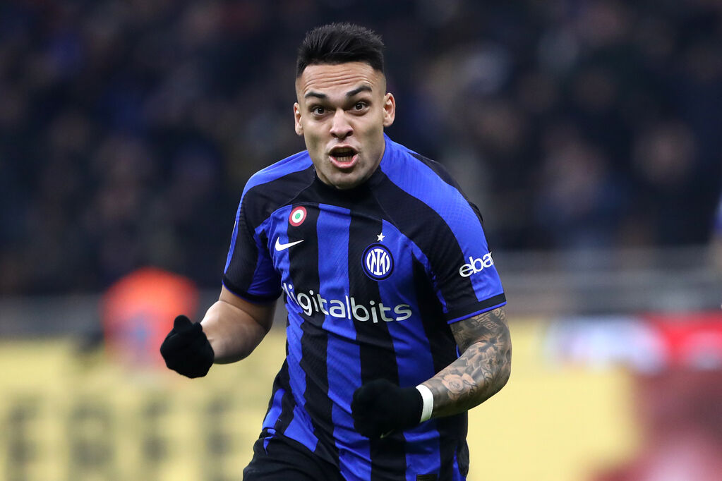Lautaro Martinez esulta dopo il gol dell'1-0 (Getty Images)