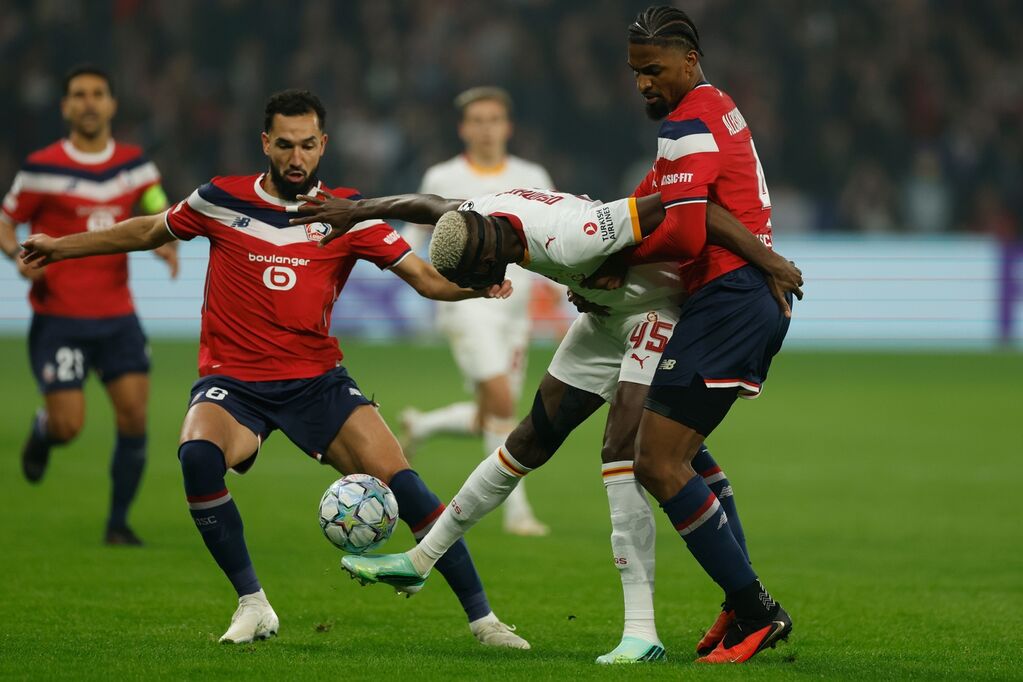 Un momento di gioco tra Lille e Galatasaray (©LaPresse)