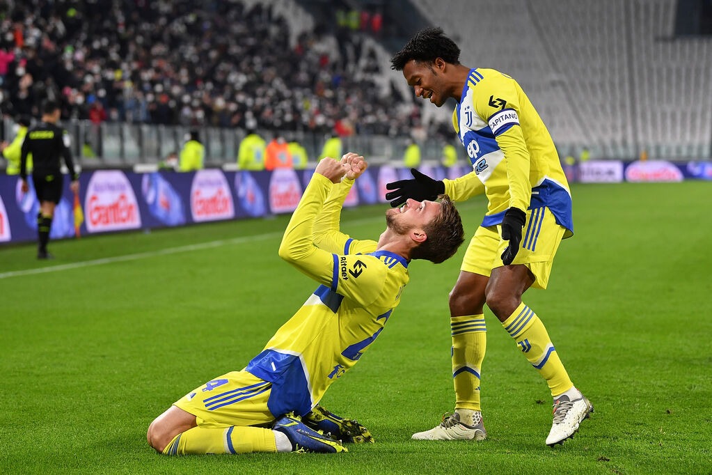 Juventus, Rugani esulta dopo un gol (Getty)