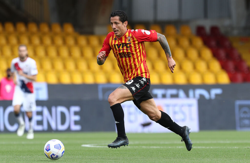 Benevento, Lapadula in azione (Getty)