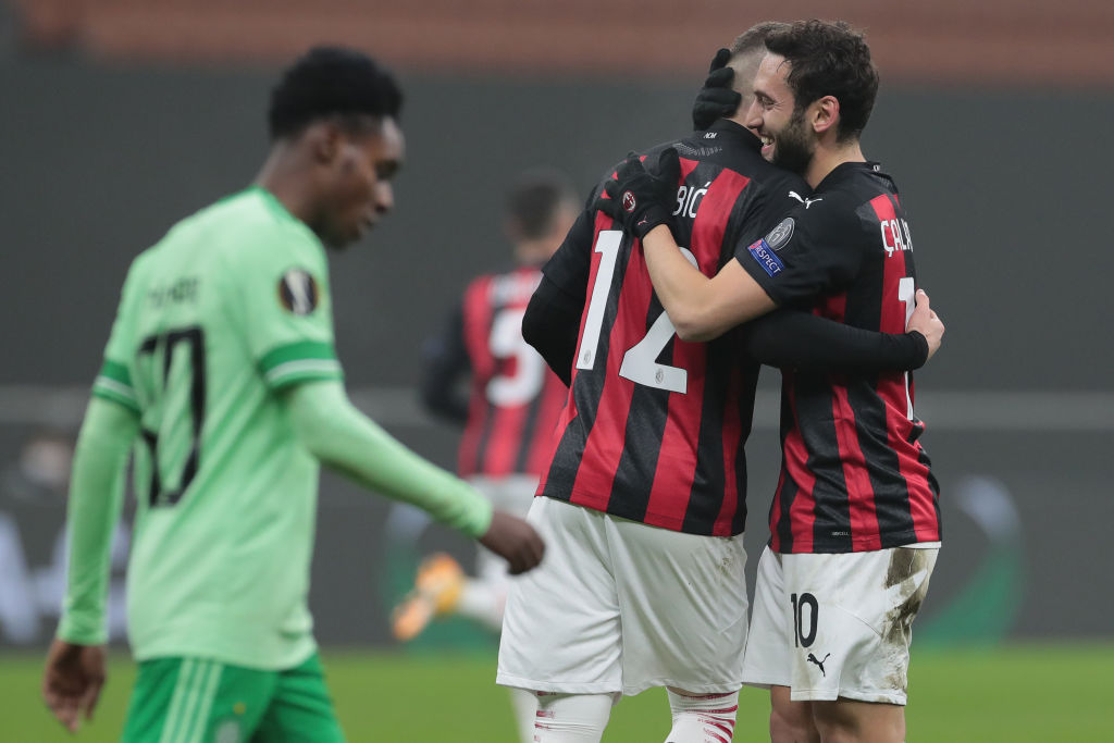 Calhanoglu e Rebic (Getty)