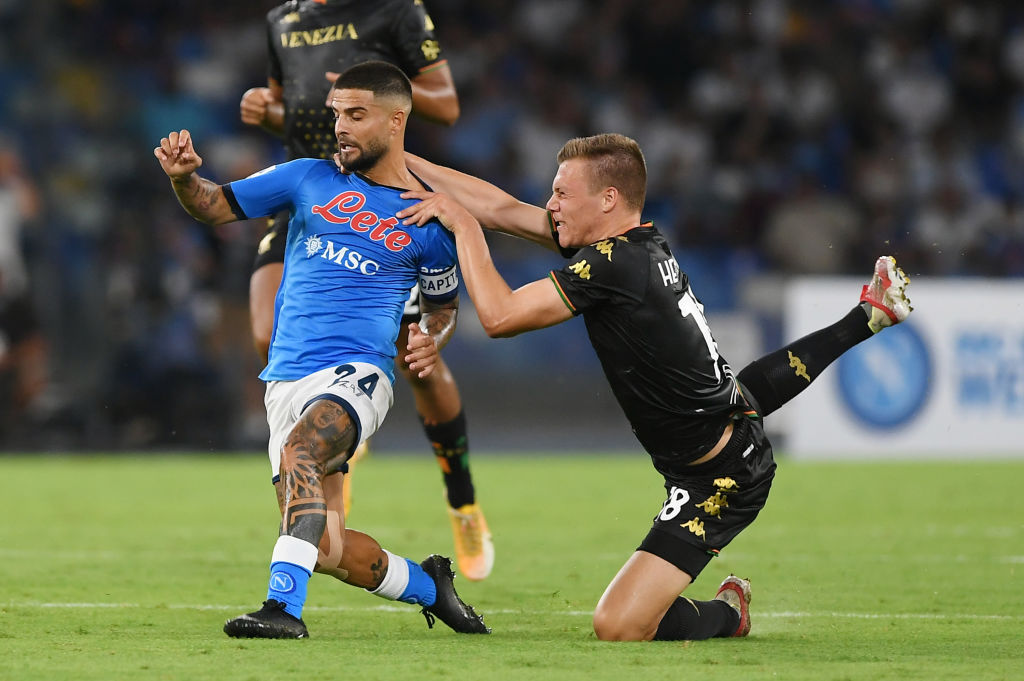 Heymans in azione contro il Napoli (Getty Images)