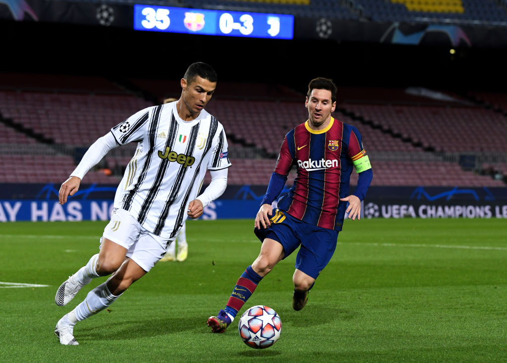 Ronaldo e Messi (Getty)