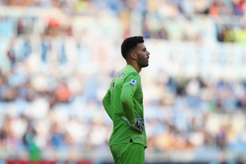 Luis Maximiano in quei pochi minuti in campionato con la maglia della Lazio (Getty Images)