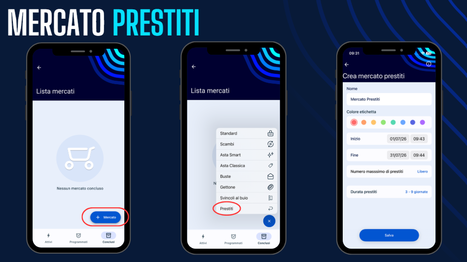 Come aprire una sessione di mercato prestiti su Leghe Fantacalcio®