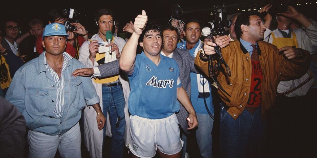 Maradona, il ricordo del Napoli (Getty Images)