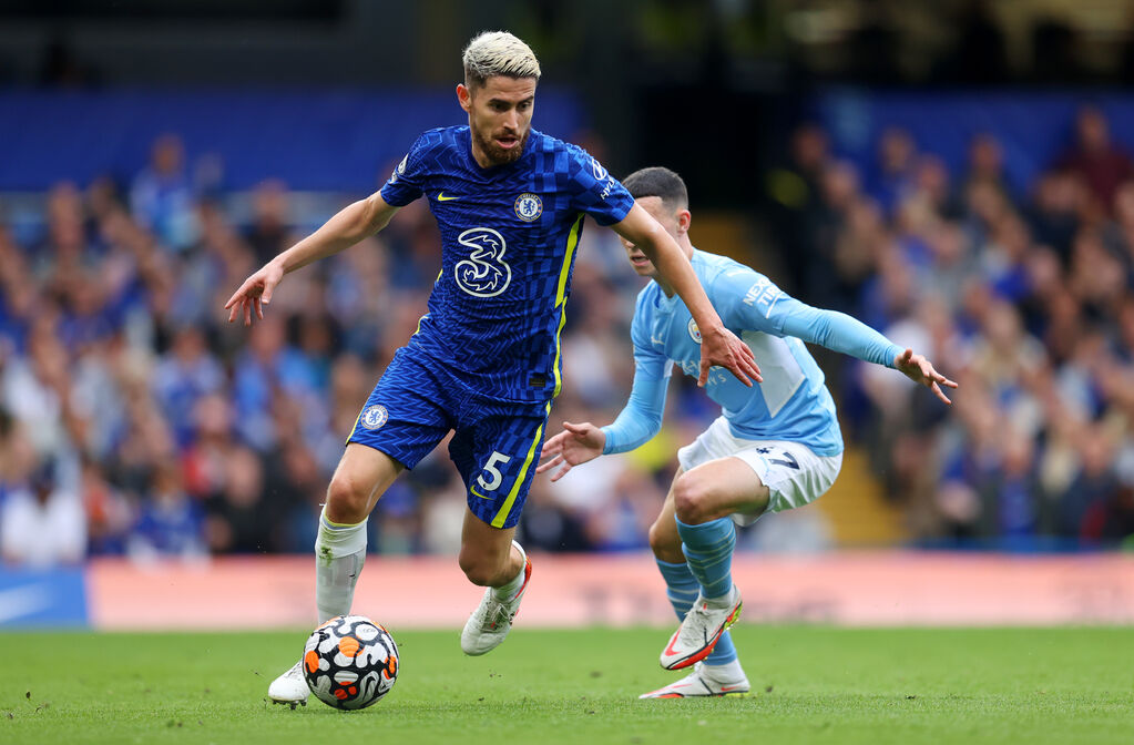 Chelsea, Jorginho durante la partita contro il Manchester City (Getty)