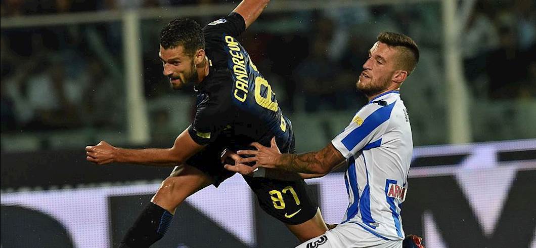 Copertina: Inter: dubbio Candreva per il derby. Pioli ritrova Medel e Ansaldi, scivola in panchina Banega?