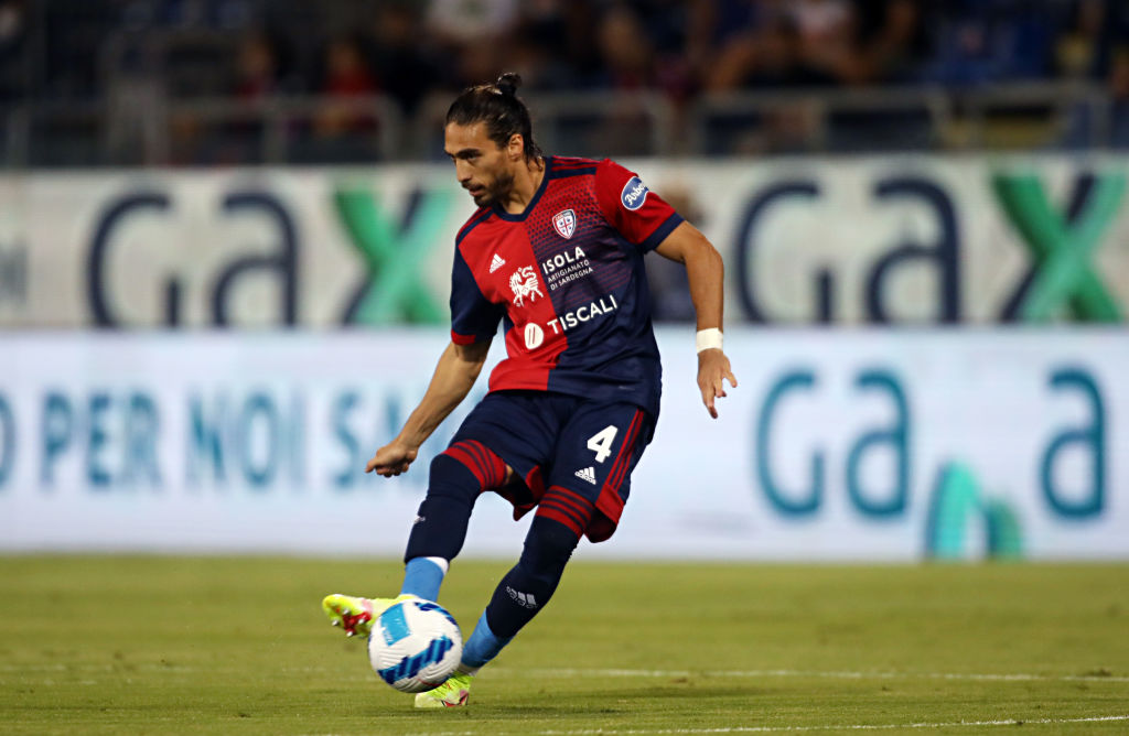 Martin Caceres in dubbio per Cagliari-Sampdoria (Getty Images)