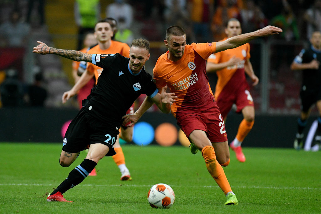 Galatasaray-Lazio, una fase di gioco (getty)