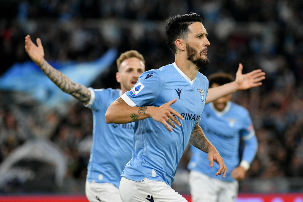 Lazio, Luis Alberto esulta dopo un gol (Getty)