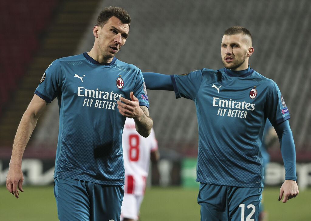Milan, i croati Mandzukic e Rebic (Getty)