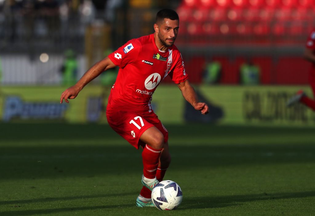 Caprari in gol in Lione-Monza (Getty Images)