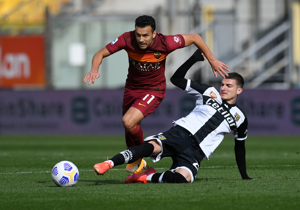 Pedro in azione con la maglia della Roma (Getty)