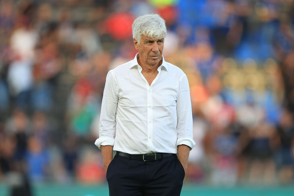 Gian Piero Gasperini pensieroso prima della partita (Getty Images)