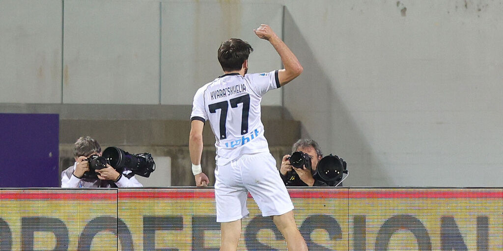 Napoli, poker all'Egnatia: Kvaratskhelia subito in gol (Getty Images)