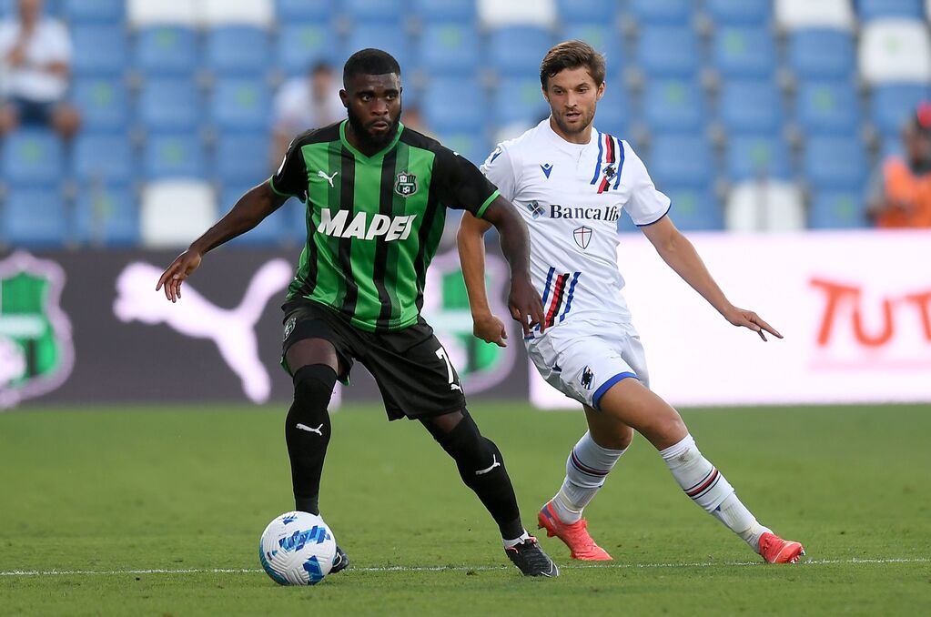 Boga in azione con la maglia del Sassuolo (Getty)