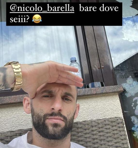 Il messaggio di Brozovic per Barella (Instagram)