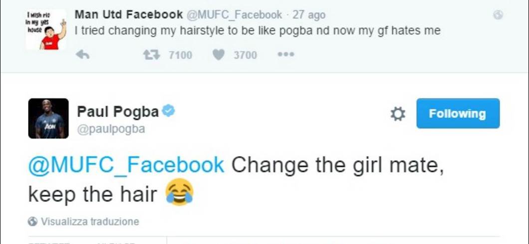 Copertina: "Mi sono fatto i capelli come Pogba, e la mia ragazza ora mi odia". Arriva la risposta direttamente di Paul: e che risposta!