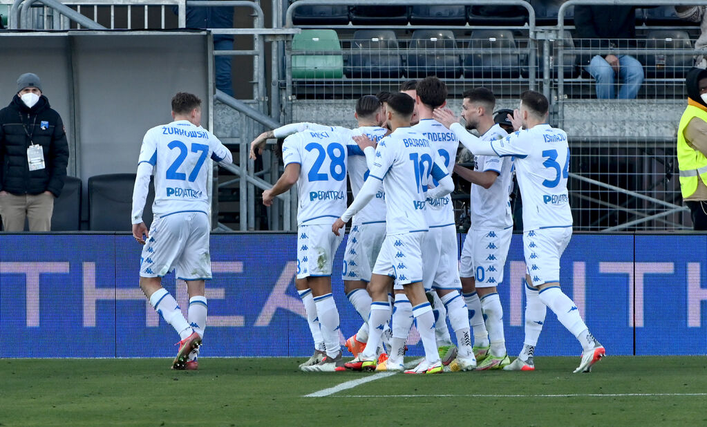Festeggiamenti dopo l'1-0 dell'Empoli (Getty Images)