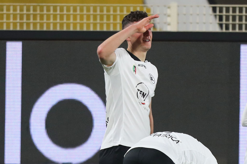 Esultanza Piccoli dopo il gol col Cagliari (getty)