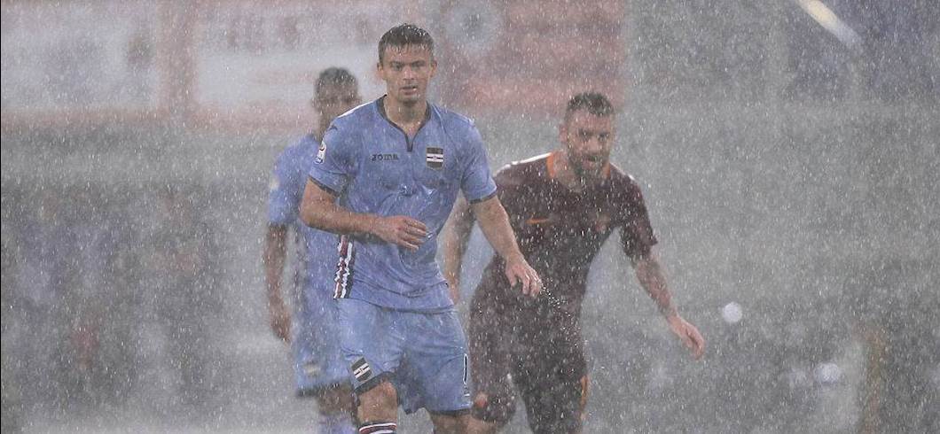 Copertina: Roma-Sampdoria infinita, Totti la decide nel recupero dopo il diluvio