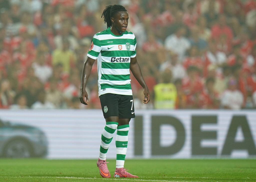 Geovany Quenda, classe 2007 grande protagonista della serata con le sue serpentine e un gol (Getty Images)