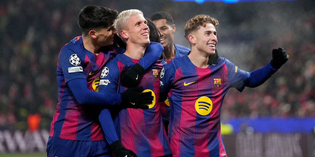 Copertina: Doppo Fermìn, super gol di Olmo e chiude Lewa: il Barça supera un coraggioso Slavia Praga