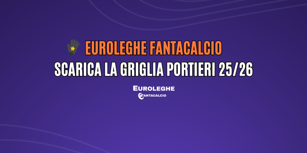 Copertina: Euroleghe Fantacalcio: scarica la griglia portieri 2025/26