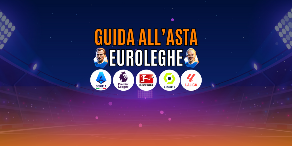 Copertina: Guida all'Asta Euroleghe Fantacalcio: Premier League, Bundesliga, Liga, Ligue 1 e Serie A