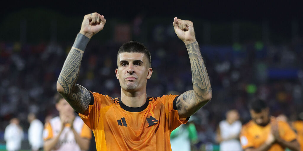 Copertina: Roma, Mancini: "Gol studiato, fanno fatica a prendermi"