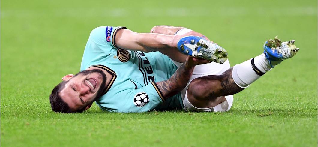 Copertina: Inter: distorsione alla caviglia per Politano, il comunicato sulle sue condizioni