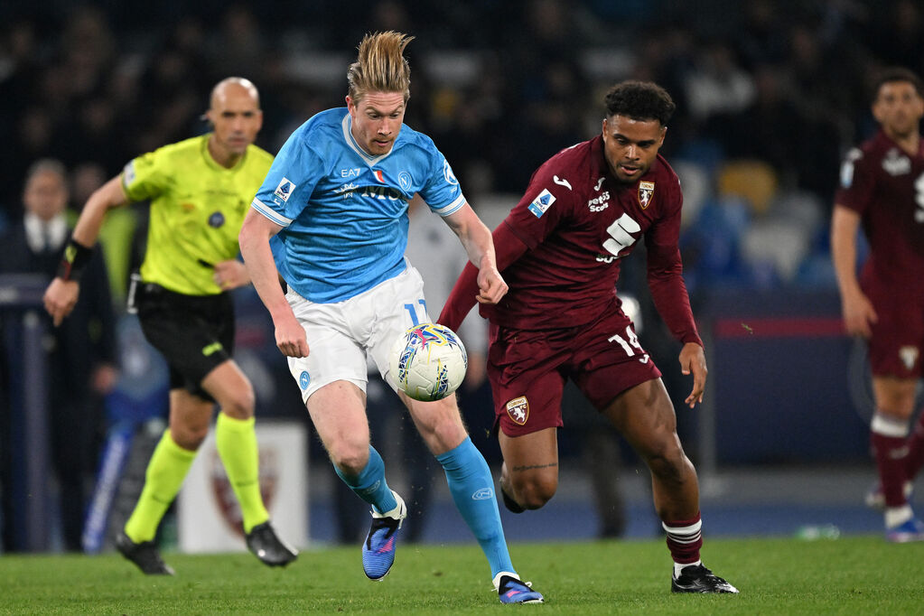De Bruyne in azione in Napoli-Torino (Getty)