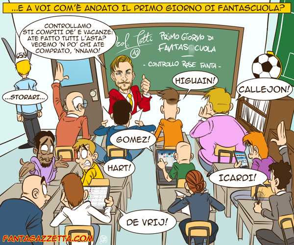 Copertina: LA VIGNETTA DI FG - Primo giorno di (fanta)scuola