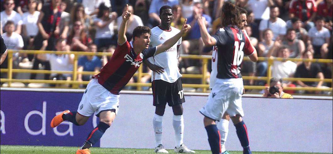 Copertina: Bologna-Milan, le probabili formazioni. Dubbi Dijks e Musacchio, Calhanoglu rischia