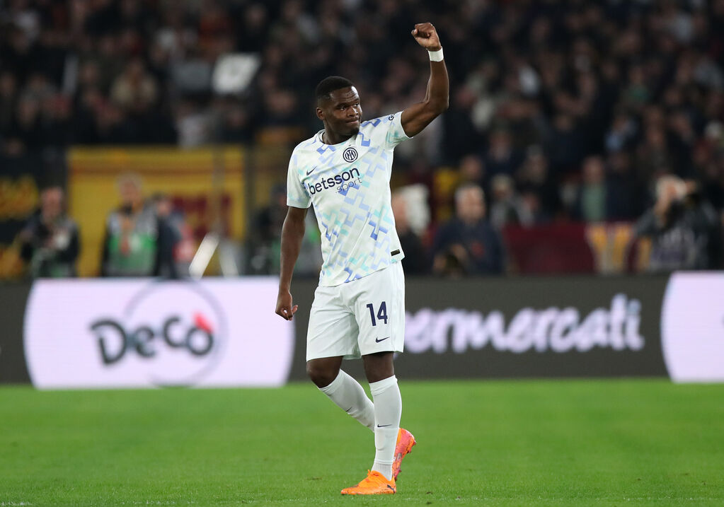 Ange-Yoan Bonny festeggia il gol dell'1-0 (Getty Images)