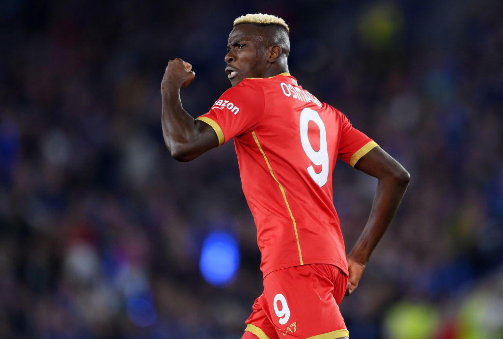 Osimhen, il migliore del Napoli stasera (getty)