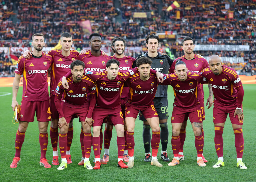 La formazione iniziale della Roma (Getty Images)