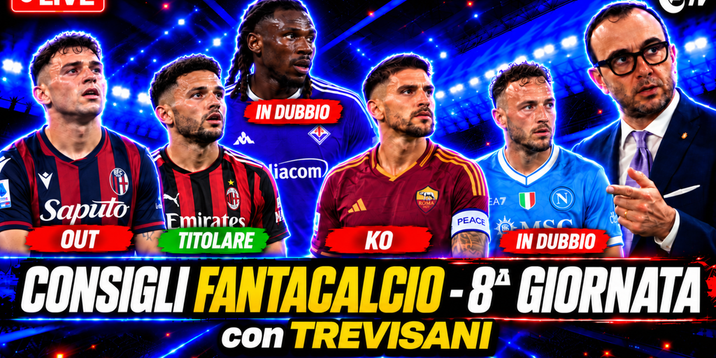 Copertina: Live! Consigli Fantacalcio 8ᵃ giornata | Ramos, Kean, Esposito, Mora e Woltemade | Line Up Day con Trevisani | Fantacalcio TV