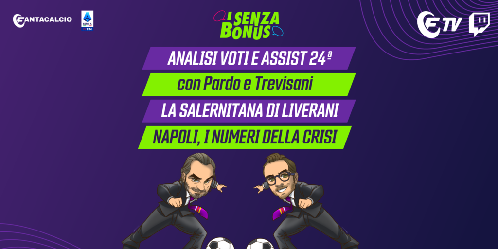 Copertina: LIVE! Spiegazione voti e assist 24ª | Check !Infortunati | La Salernitana di Liverani I Senza Bonus con Pardo e Trevisani | Fantacalcio TV