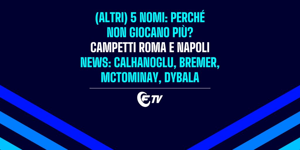 Copertina: LIVE! 5 nomi: perchè non giocano più? | News: Calha, Dybala Bremer e McTominay | Fantaquiz | Social 65.5®  | Fantacalcio TV