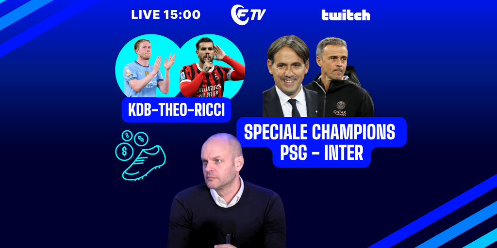Copertina: Live! Speciale Champions Psg-Inter con Biasin | Milan senza Theo e Rejinders | Kdb, Gasp-Roma e Motta-Atalanta | Fantacalcio Tv