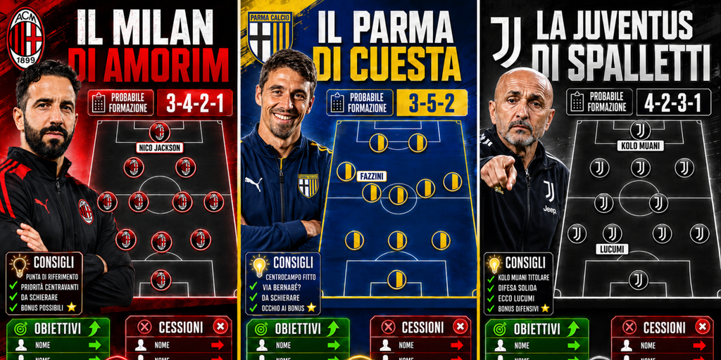 Copertina: LIVE! Il Milan con Nico Jackson | La Juventus con Kolo Muani e Lucumì | Il Parma di Cuesta | Summer Vibes | Fantacalcio TV