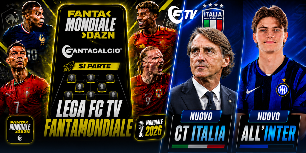 LIVE! Lega FantaMondiale | Italia: il ritorno di Mancini | Calciomercato: Palestra e Sorloth | Summer Vibes | Fantacalcio Tv