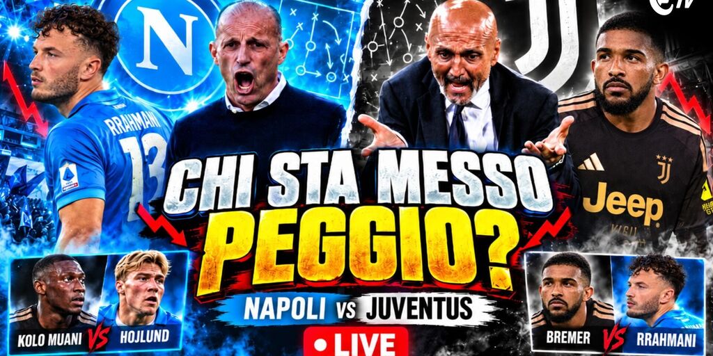 Copertina: Live! Juventus e Napoli: chi sta messo peggio? | Taylor, Alaba, Conceicao, Santo e Raspadori | Pagelle con Trevisani | Fantacalcio TV